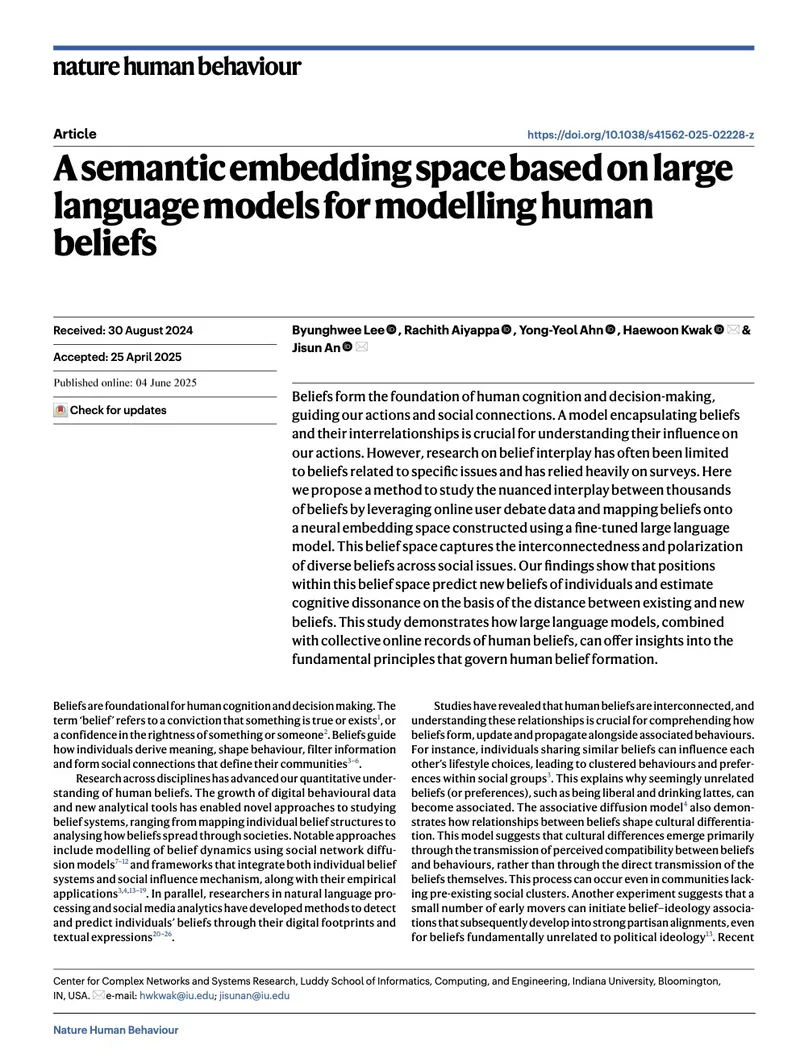 Nature Human Behaviour, 2025